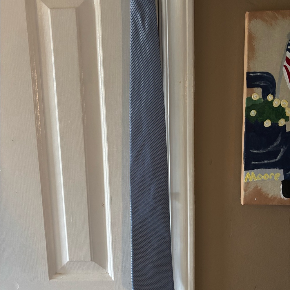 Elegant Blue Striped Tie